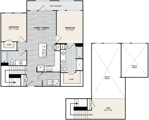 B2J + Loft Floorplan