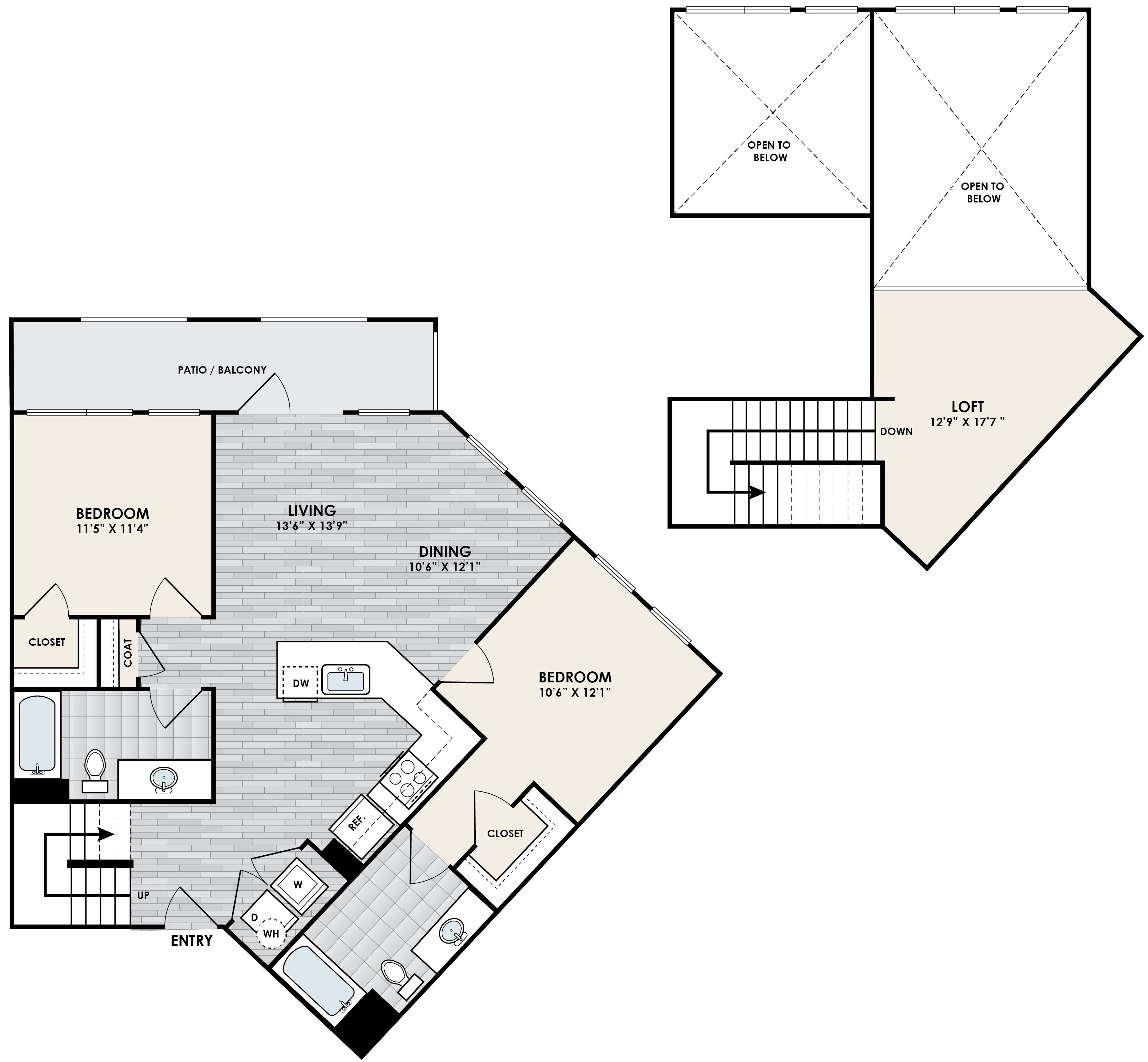 B2H + Loft Floorplan