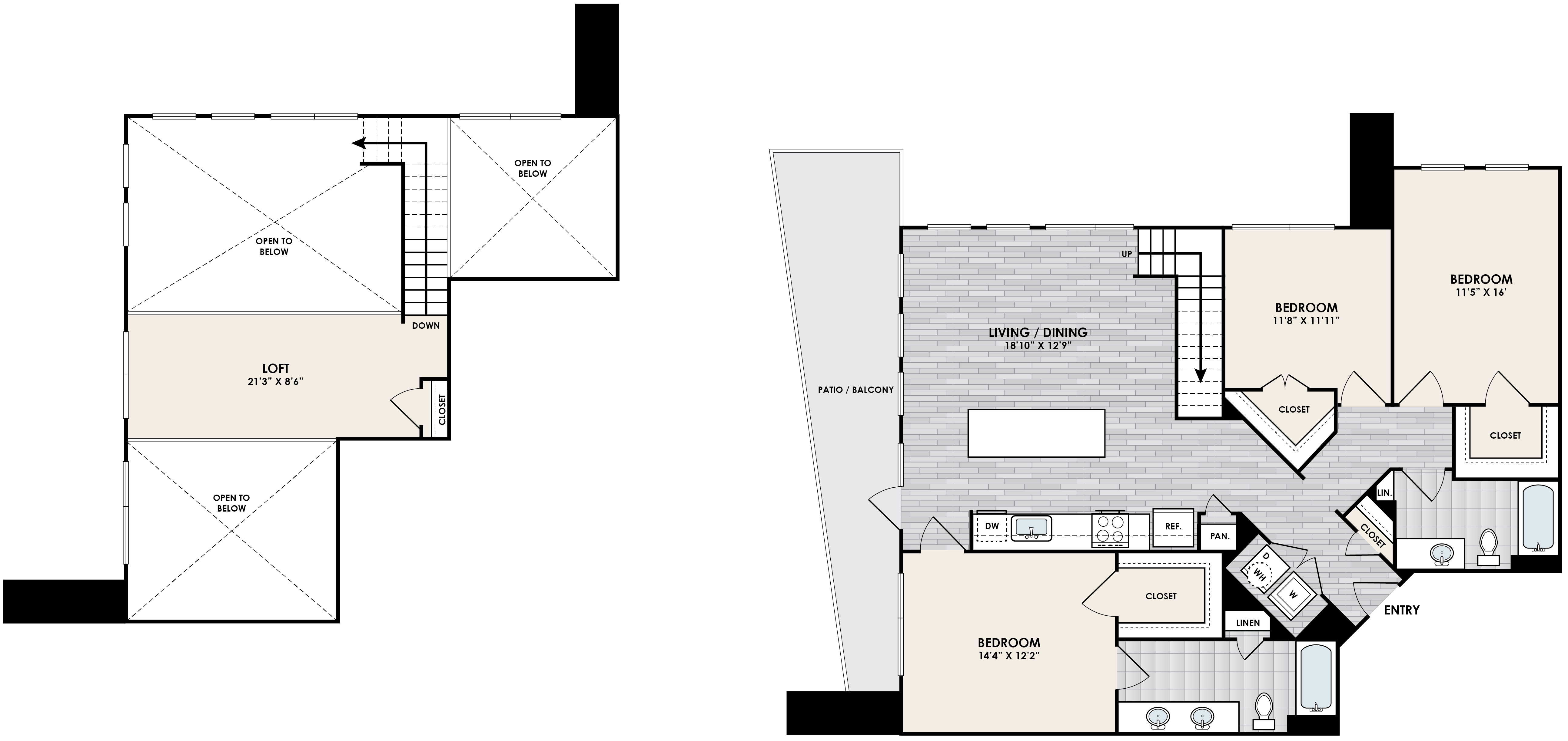 C2D + Loft Floorplan