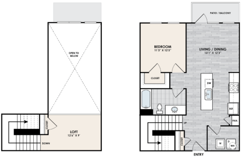A1L + Loft Floorplan