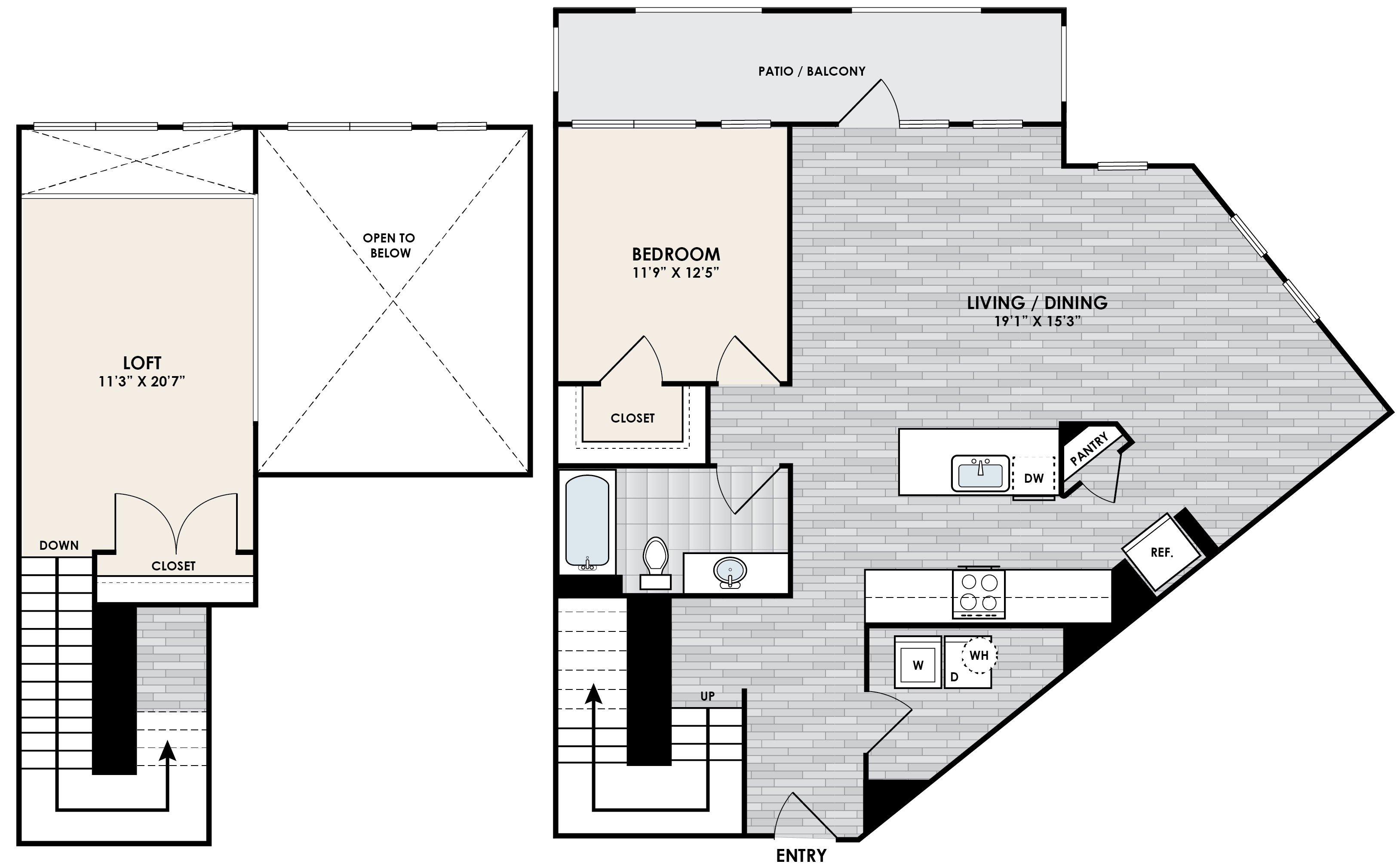A1O + Loft Floorplan